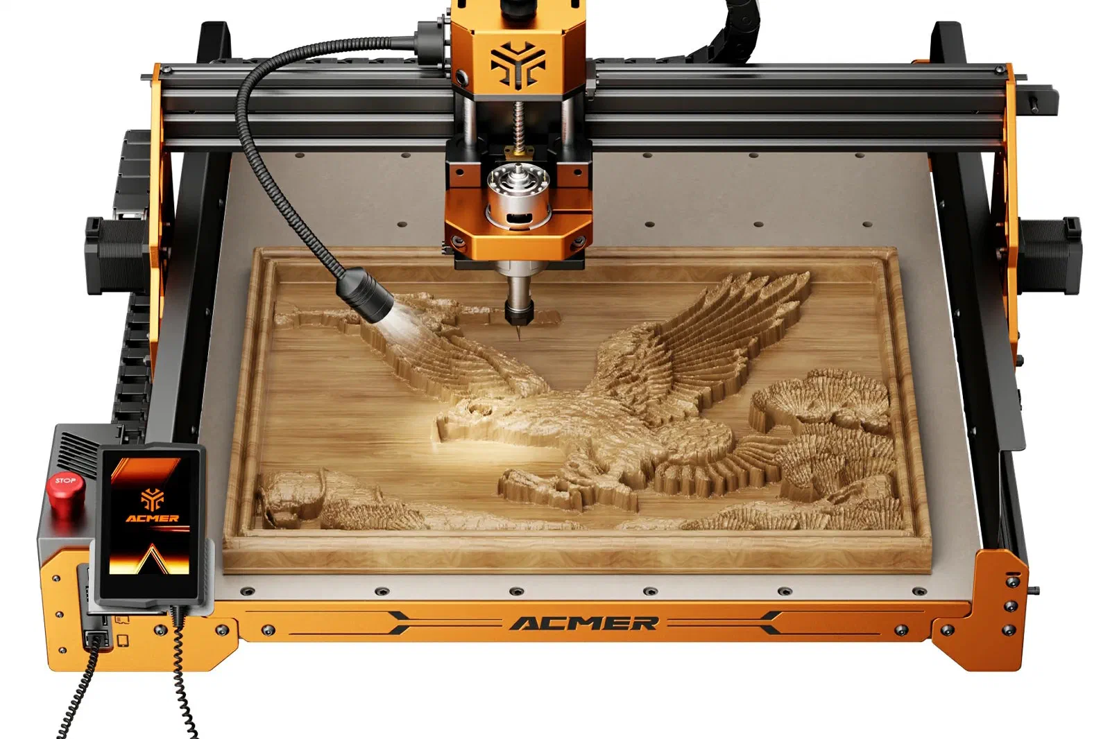 An ACMER ASCARVA 4S CNC machine.