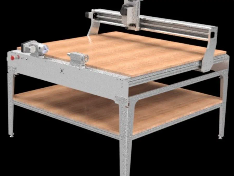 A CNC4Newbie PRO4848BL CNC machine.