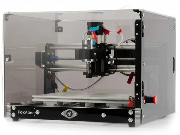 A FoxAlien 3018-SE V2 CNC machine.