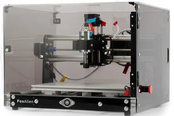 A FoxAlien 3018-SE V2 CNC machine.