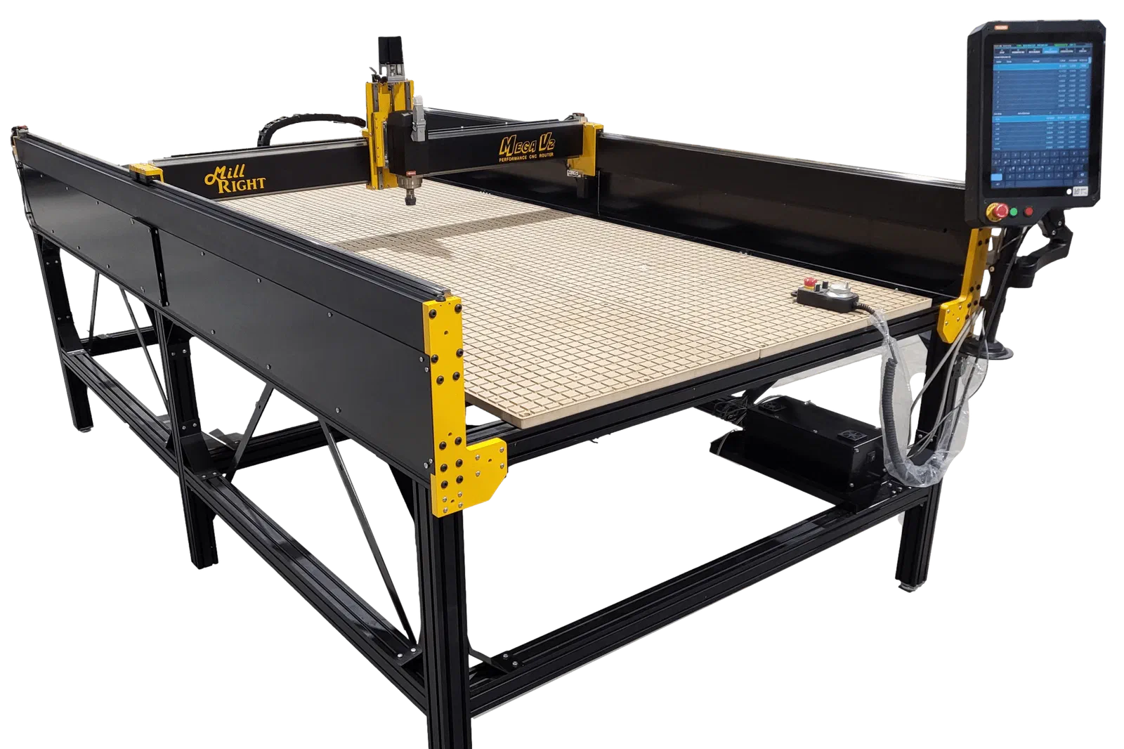 A MillRight CNC Mega V2 Full Sheet CNC machine.