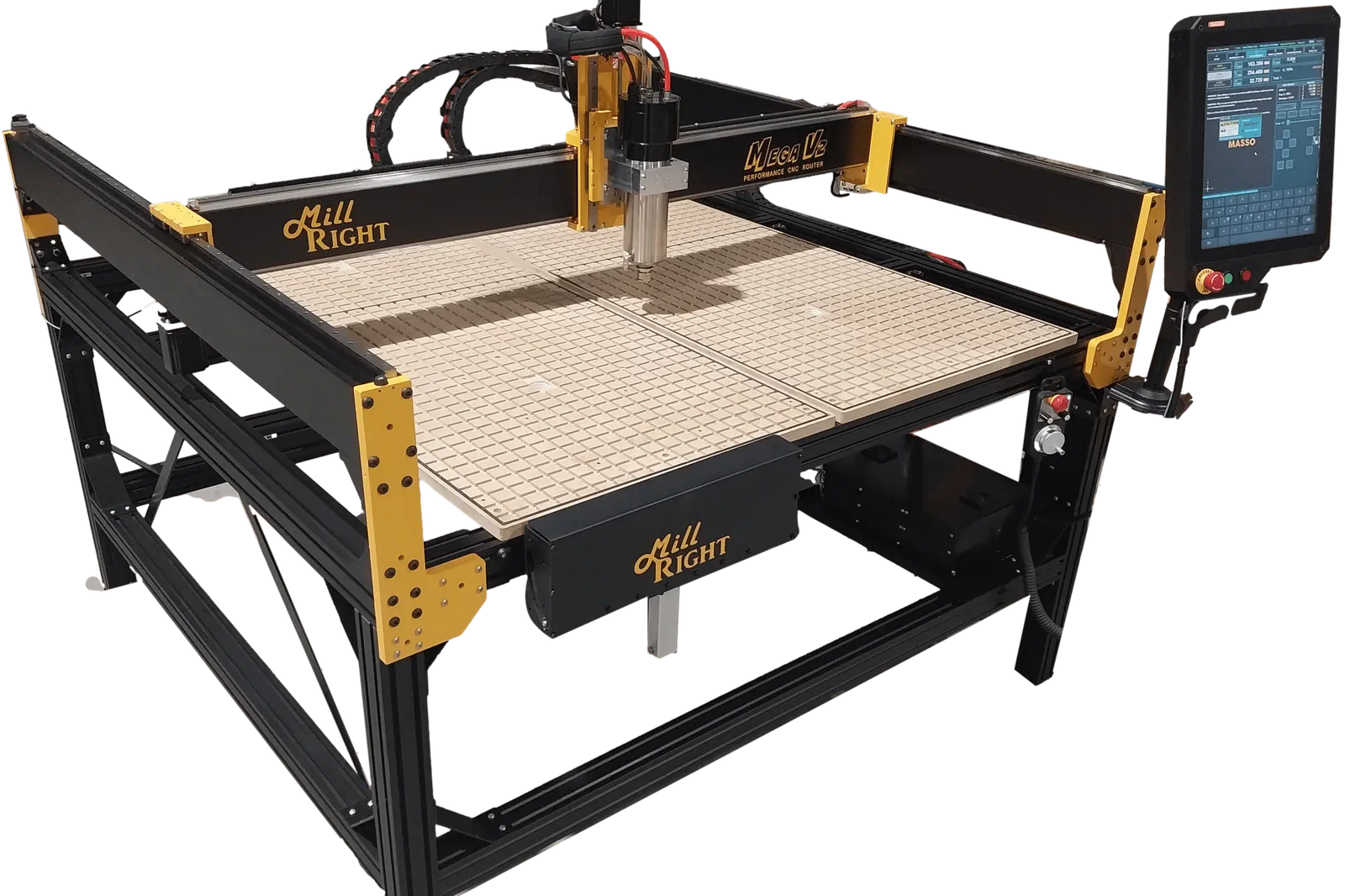 A MillRight CNC Mega V2 CNC machine.