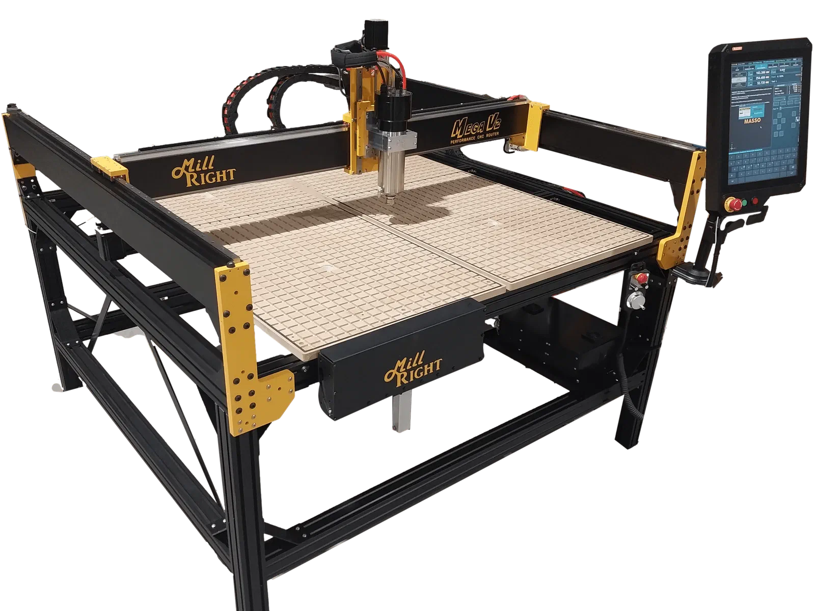 A MillRight CNC Mega V2 CNC machine.