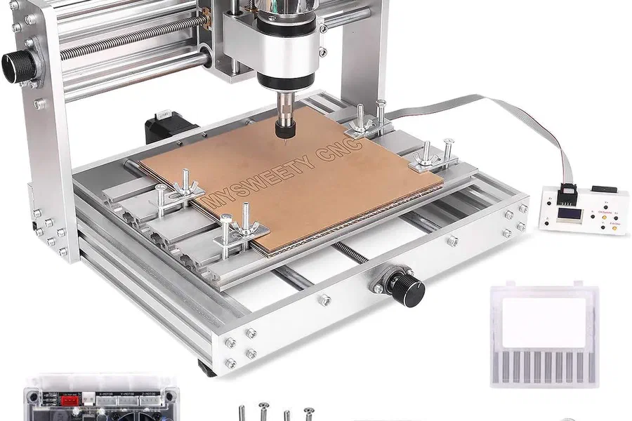 A MYSWEETY 3018 MAX CNC machine.