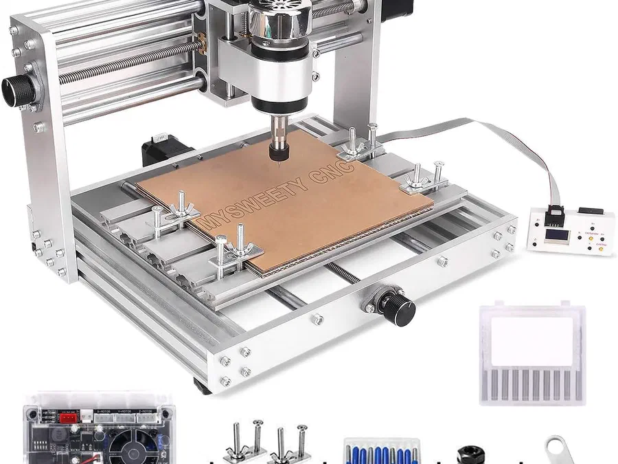 A MYSWEETY 3018 MAX CNC machine.