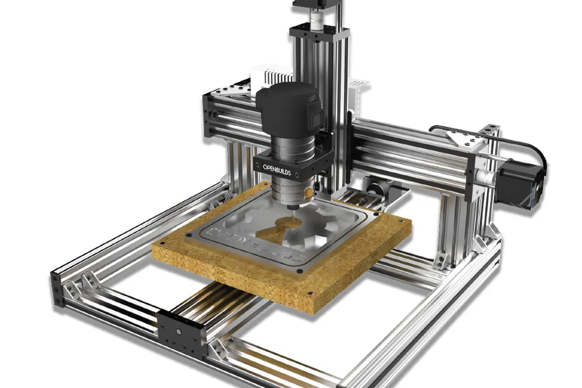 An OpenBuilds C-Beam Machine CNC machine.