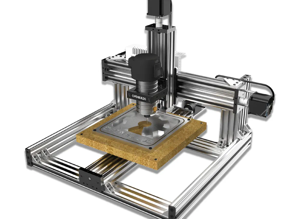 An OpenBuilds C-Beam Machine CNC machine.