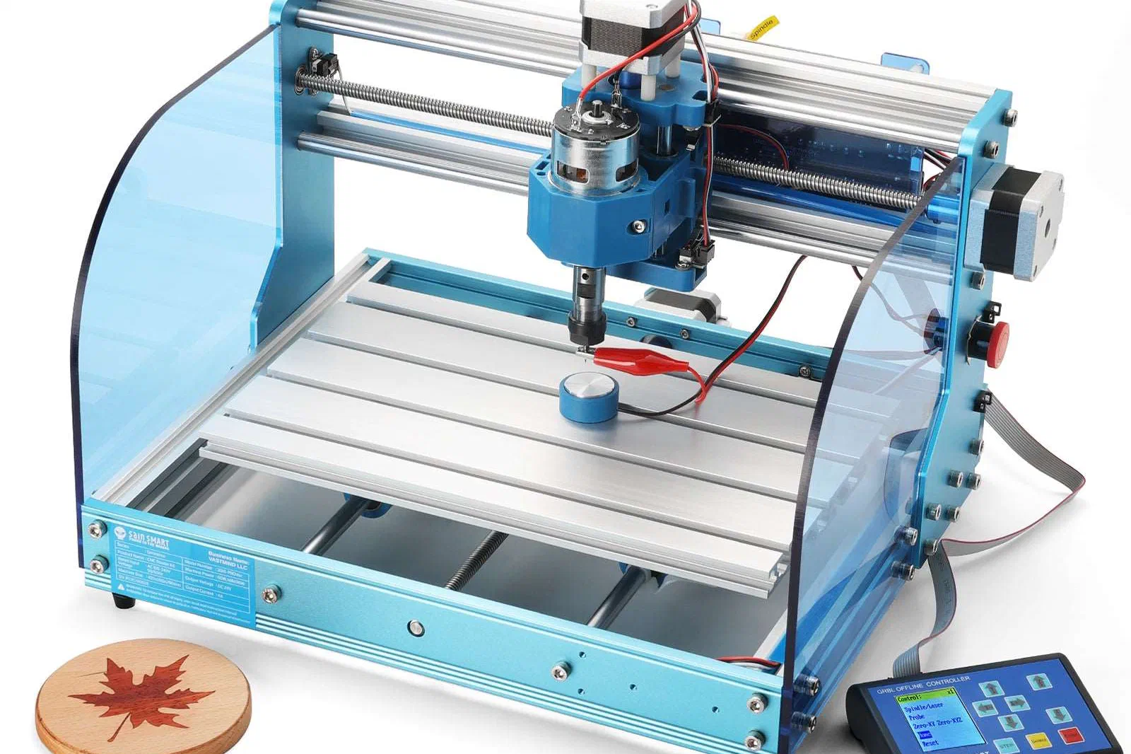 A SainSmart Genmitsu 3018-PROVer CNC machine.
