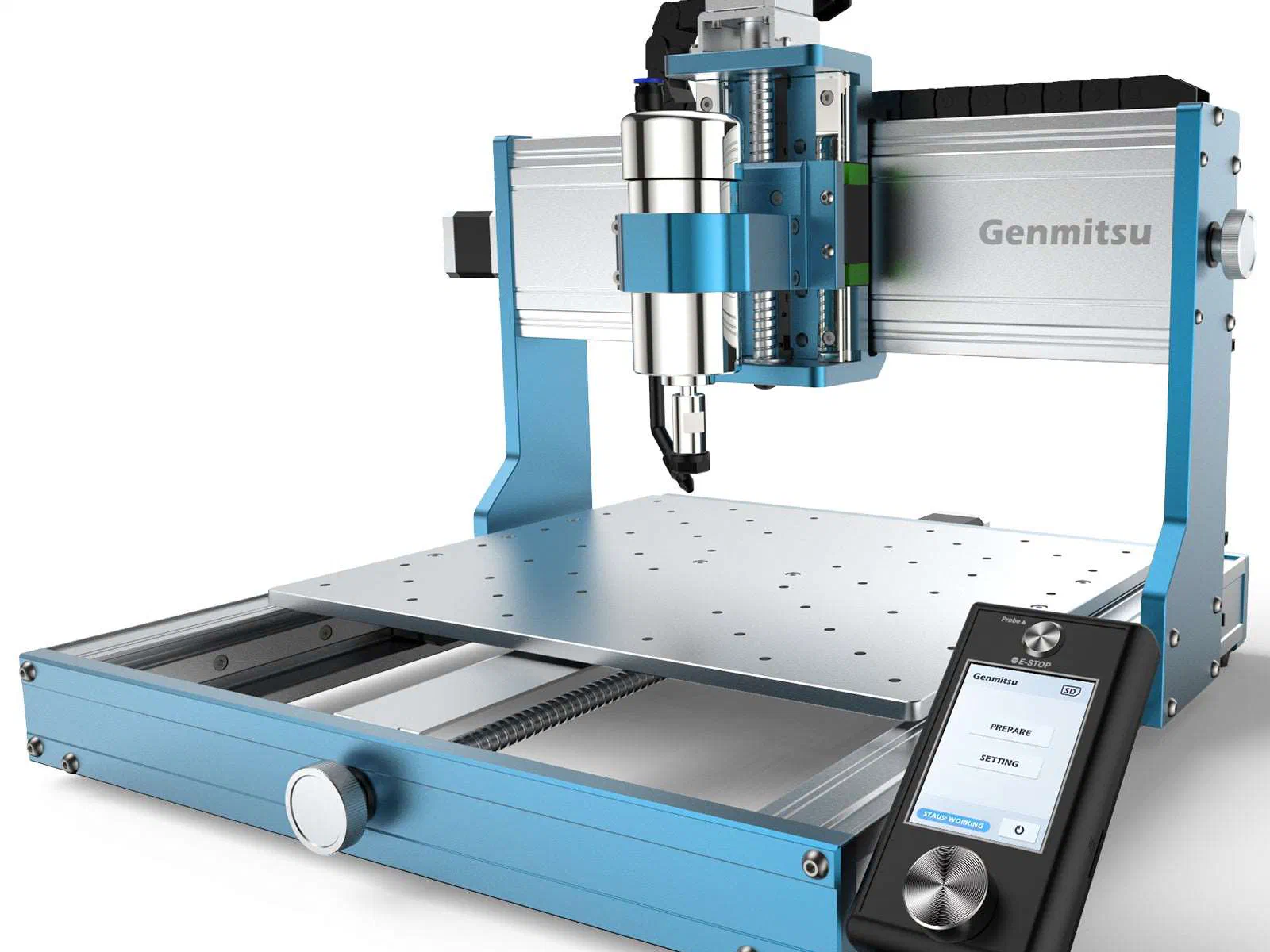 A SainSmart Genmitsu 3030-PROVer MAX CNC machine.