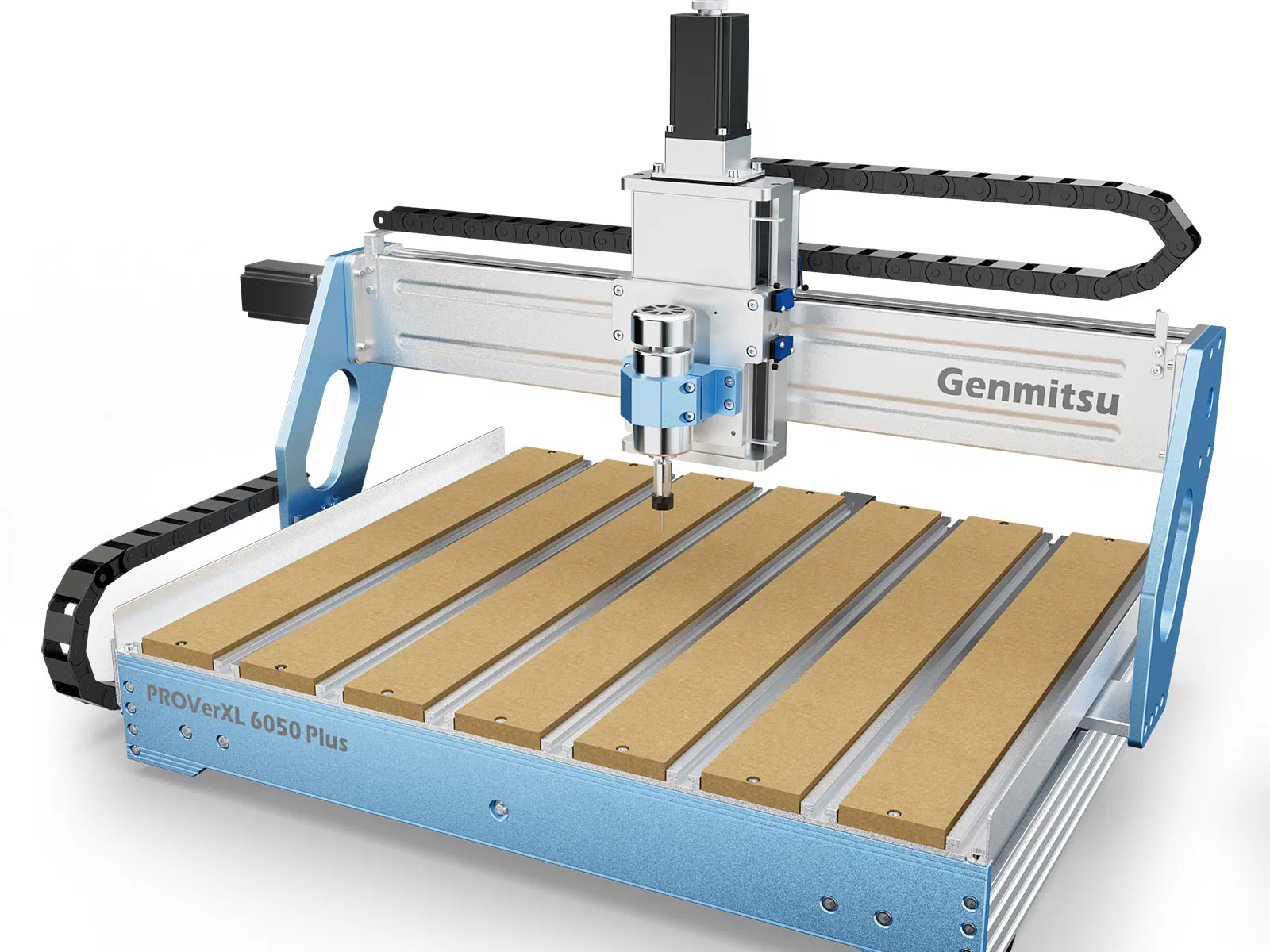 A SainSmart Genmitsu PROVerXL 6050 Plus CNC machine.